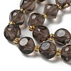 Natural Ice Obsidian Beads Strands G-K387-A09-02-4