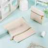 2Pcs 2 Styles Rectangle Square PU Leather Jewelry Gift Zipper Bags ABAG-TADJ0001-01B-4