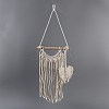 Cotton Cord Macrame Woven Wall Hanging HJEW-C010-07-3
