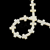 Cross Natural Freshwater Shell Beads Strands SSHEL-F290-17-2