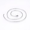 Non-Tarnish 304 Stainless Steel Cable Chains Necklaces NJEW-F226-04P-09-1