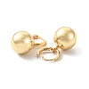 Rack Plating Brass Dangle Hoop Earrings for Women EJEW-F310-04G-2