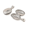 316 Stainless Steel Locket Pendants STAS-K321-05P-2