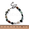 Natural Indian Agate Beaded Bracelets for Women G-P563-07P-20-5