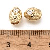 Brass Micro Pave Cubic Zirconia Beads KK-Q001-01G-3