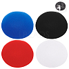 4Pcs 4 Colors EVA Cloth Round Fascinator Hat Base for Millinery AJEW-BC0007-39-1