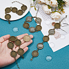 DIY Blank Dome Alloy & Iron Chain Bracelets Making Kits BJEW-HS00001-3