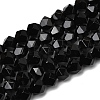 Natural Black Onyx  Beads Strands G-Z119-A04-01-3