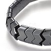 Non-magnetic Synthetic Hematite Stretch Bracelets BJEW-O179-09-2