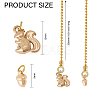 Brass Ceiling Fan Pull Chain Extenders HJEW-GL00005-2