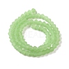 Imitation Jade Frosted Glass Bead Strands EGLA-A039-J4mm-MD01-2