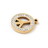 304 Stainless Steel Rhinestone Pendants STAS-Q354-04G-2