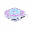 Transparent Acrylic Enamel Beads OACR-N130-022-02-1