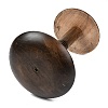 Wooden Dome Shaped Stem Hat Rack AJEW-I051-01A-02-5