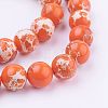 Synthetic Imperial Jasper Beads Strands G-E374-6mm-03A-1