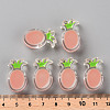Transparent Enamel Acrylic Beads TACR-S155-002C-4