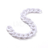 Handmade Opaque Acrylic Curb Chains AJEW-JB00662-09-1