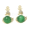 Alloy Rhinestone Pendants FIND-D044-22G-01-1