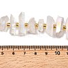 Electroplated Natural Quartz Crystal Beads Strands G-F800-F11-4