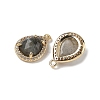 Natural Labradorite Faceted Teardrop Pendants G-U028-02G-06-2