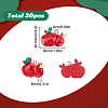 30Pcs Christmas Theme Plastic Pendants FIND-SC0011-39-2