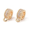 Brass Pave Clear Cubic Zirconia Beads LS-KK-N256-08G-A-1