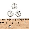 Brass Rhinestone Spacer Beads RB-A014-L10mm-01S-3