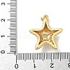 Brass Micro Pave Cubic Zirconia Pendants KK-K305-11B-G-3