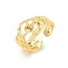 Brass Cup Peg Open Cuff Ring Settings LS-KK-G518-08G-01-1
