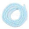Electroplate Glass Beads Strands EGLA-A044-P1mm-B06-3