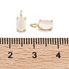 Brass Cat Eye Pendants KK-C251-09B-G01-3