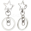 18Pcs Alloy Swivel Keychain Clasps KEYC-SP0001-48A-P-6
