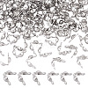 200Pcs 2 Size 304 Stainless Steel Bead Tips STAS-UN0049-85-1