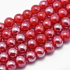 Electroplate Luster Lampwork Beads Strands X-EGLA-P046-A11-1