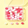70Pcs Rubberized Style Acrylic Beads MACR-FS0001-71B-9