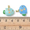 Brass Enamel Pendants KK-B143-01G-02-3