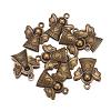 Tibetan Style Alloy Pendants TIBEB-A11978-AB-LF-4