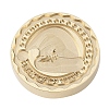 Christmas Series Wax Seal Brass Stamp Head AJEW-M037-01G-27-2