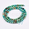Dyed & Heated Natural Howlite Beads Strands X-TURQ-F010-04A-4mm-1