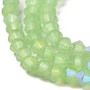 Imitation Jade Electroplate Glass Beads Strands EGLA-A039-J2mm-L01-3