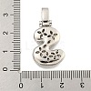 Brass Micro Pave Clear Cubic Zirconia Pendants KK-B099-01P-S-3