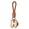 PU Leather Letter Pendant Decoration HJEW-YWC0002-001H-1