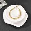 Rack Plating Brass Round Beaded Slider Bracelet for Women BJEW-B066-01A-01-1
