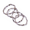 Natural Rutilated Quartz Bead Stretch Bracelets BJEW-K213-39-1