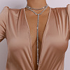 Alloy Full Crystal Rhinestone Long Tassel Y Necklaces for Nightclub FS-WG5F917-02-1