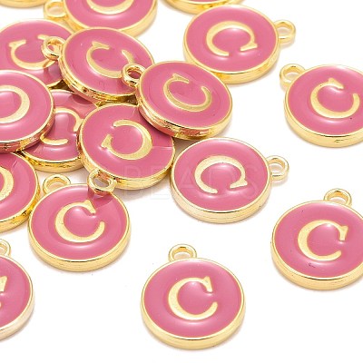 Golden Plated Alloy Enamel Charms X-ENAM-S118-08C-1