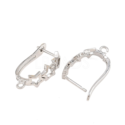 Brass Hoop Earring Findings KK-CBA5558-03P-1