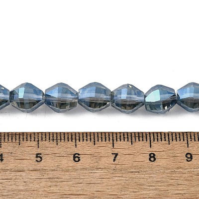 Electroplate Glass Beads Strands EGLA-L045-H-FR01-1