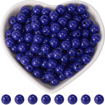 Opaque Acrylic Beads MACR-SP0001-27B-02-1