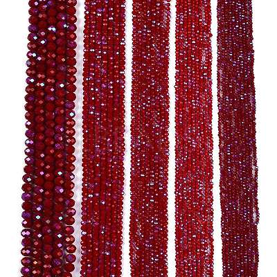 Electroplate Opaque Solid Color Glass Beads Strands EGLA-A044-P3mm-L02-1